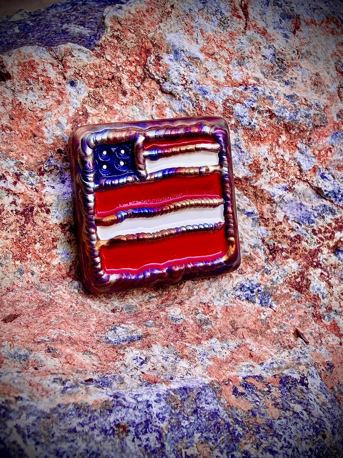 “USA USA USA” American Flag Ball Marker